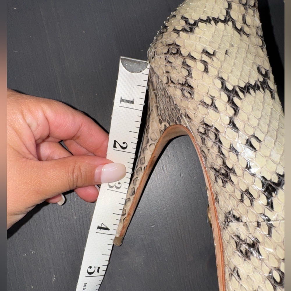Tory Burch Cecilia Snakeskin Pumps - Picture 9 of 9